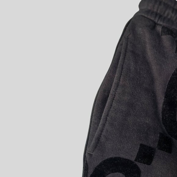 SOLD Authenticated Gucci GG Flock Print Black Cotton  Sweatpants XL MSRP $1,800 - Picture 6 of 11